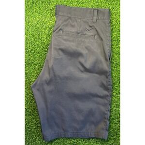 Nike Mens Sz 34 Golf Shorts Black Dri Fit Tour Performance Stretch